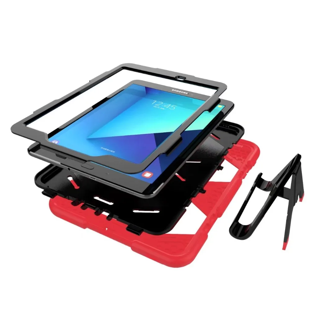 Для samsung GALAXY Tab A 8,0 Гибридный Жесткий ПК+ ТПУ резиновый защитный чехол для samsung GALAXY Tab A 8,0 T350 T351 SM-T355+ ручка