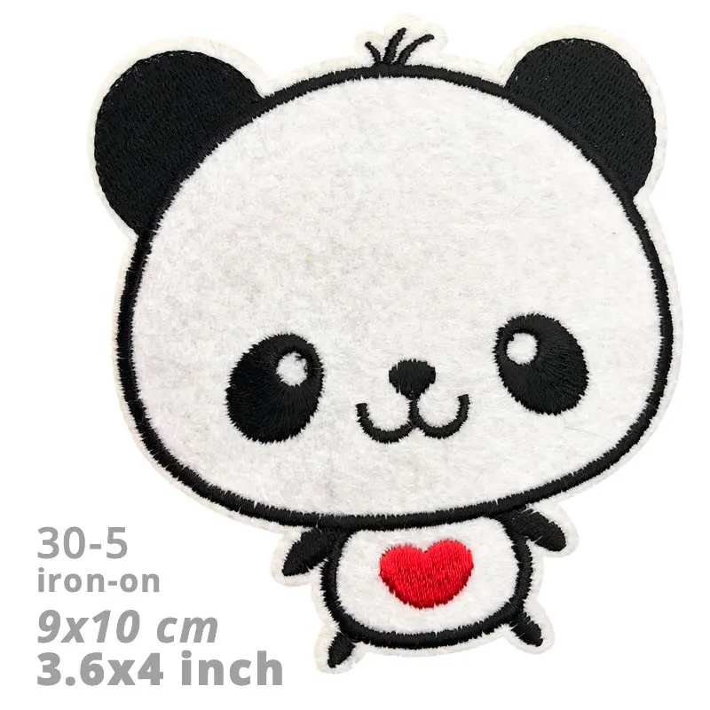 Нашивка с железной пандой для одежды нашивка в полоску наклейки нашивки