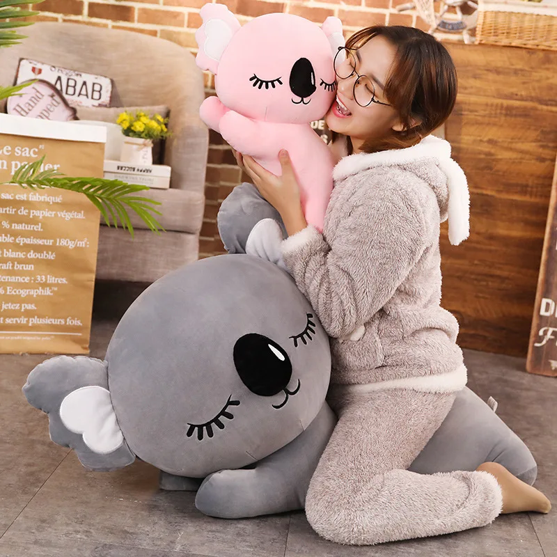 75 см серый/розовый Kawaii Koala плюшевые игрушки детская мягкая кукла милый подарок