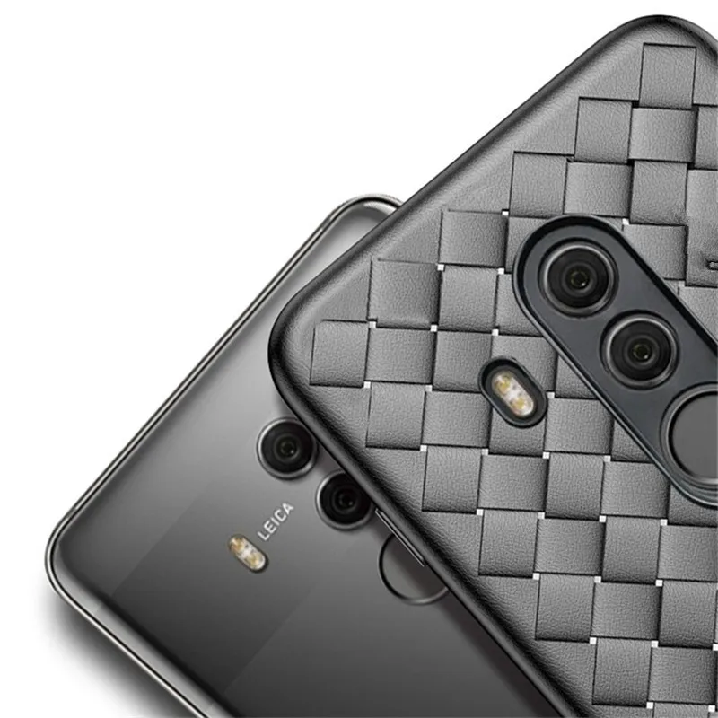 Чехол с плетеной сеткой для Huawei P Smart 2019 роскошный тонкий чехол-накладка дышащие