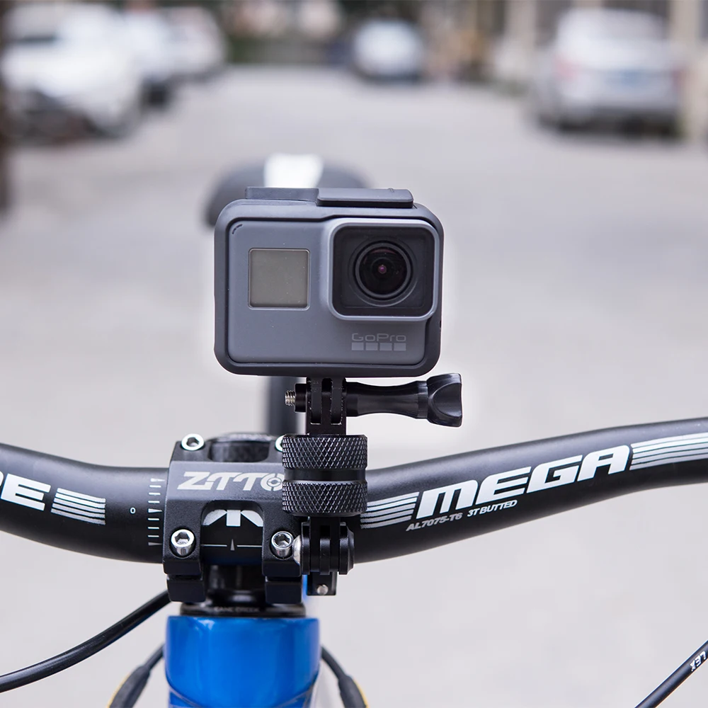 ZTTO 360 велосипедный руль вращающийся Gopro Крепление высокопрочный велосипедный держатель для камеры Адаптер для шлема yi virb MTB дорожный велосипед