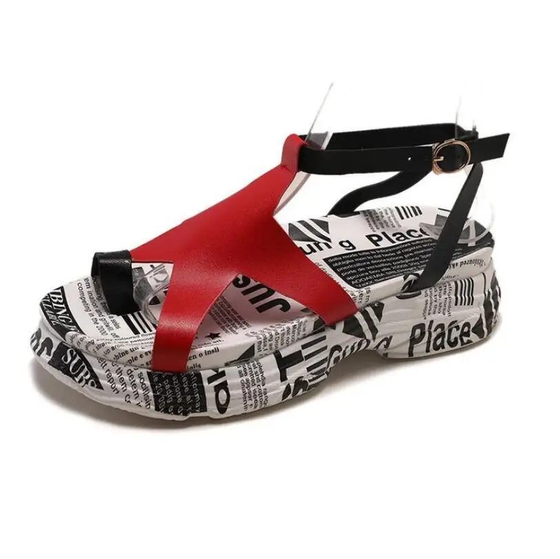 Женские босоножки с сетчатым ремешком CS503 дизайнерские сандалии на платформе