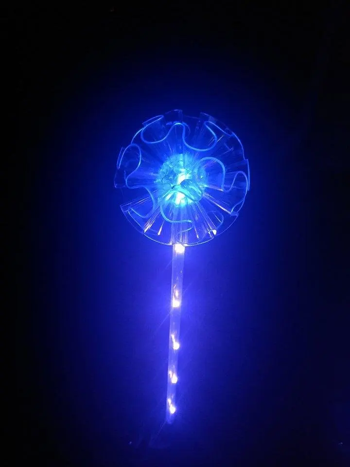 Dandelion Muiltcolor уличные солнечные садовые светильники Лотос Одуванчик Лилия Подсолнух Кост огни для двора сад путь пейзаж украшение - Испускаемый цвет: Dandelion