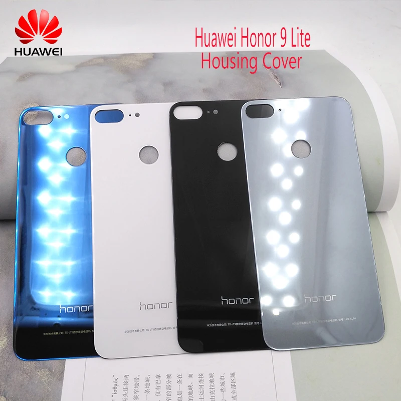 HUAWEI Honor 9 Lite оригинальная задняя крышка PC+ стеклянный чехол для батареи, Honor 9 Lite задняя крышка для замены корпуса с логотипом