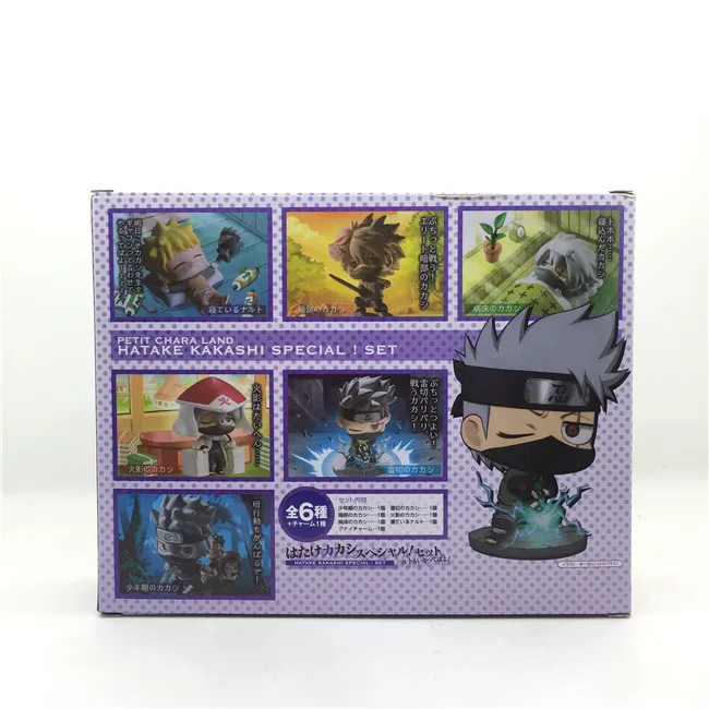 Аниме Наруто поколение 6 шт./компл. милый Hatake Kakashi специальный набор фигурки