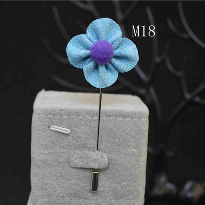 Женская и мужская тканевая брошка ручной работы в цветочек для костюма свадьбы