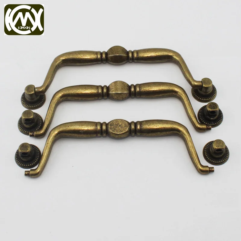 KIMXIN Hardware factory большая ручка из цинкового сплава деревянная оснащена винтом без