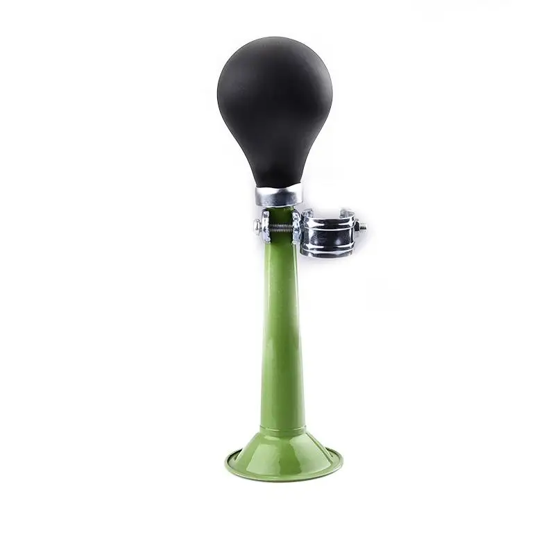 Green 1 шт. велосипедный гудок Hooter Bell неэлектронный для ретро-велосипеда колокольчик сигнализация Bugle силиконовая Груша-помпа Труба велосипедный клаксон - Цвет: Green