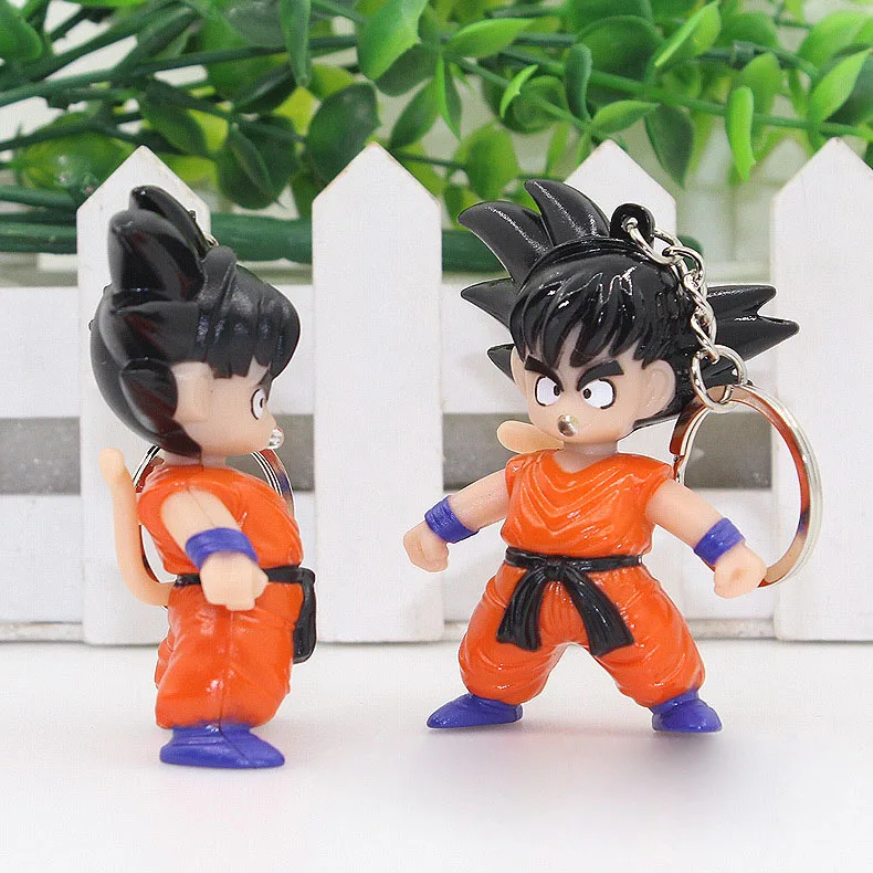 Dragon Ball Z Son Goku брелок Супер Saiyajin Вегета светодиодная вспышка и звук кольцо кулон