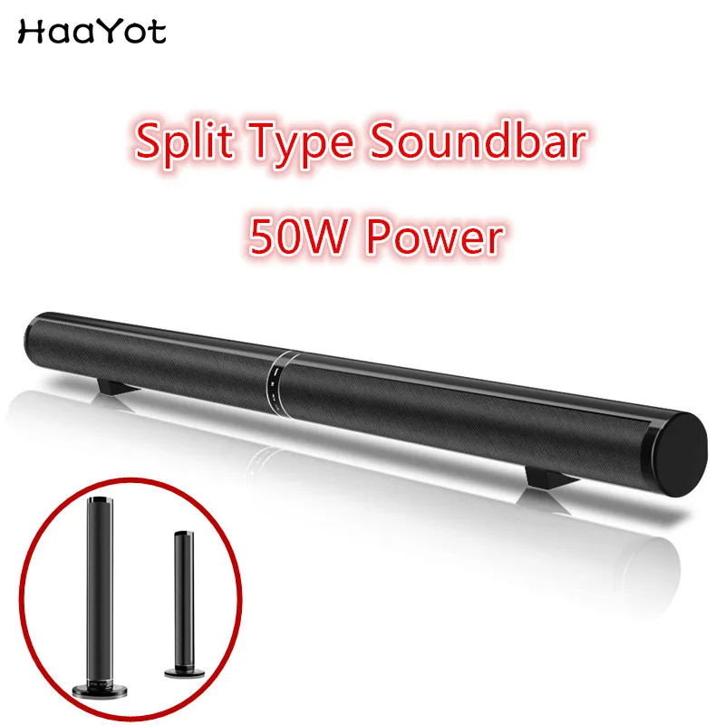 HAAYOT 50 Вт Bluetooth беспроводной динамик Саундбар Сплит настенный ТВ домашний