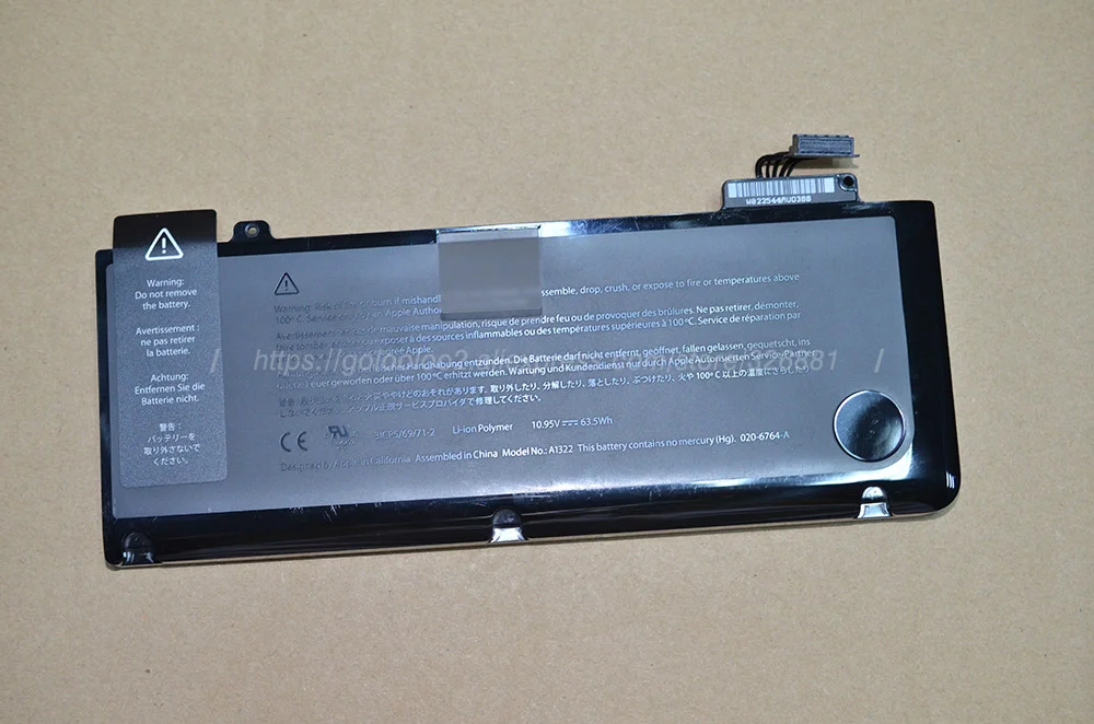 новый аккумулятор для apple macbook pro 13&quot mb991ll/mb991ll/a1322 замена батареи | Компьютеры и