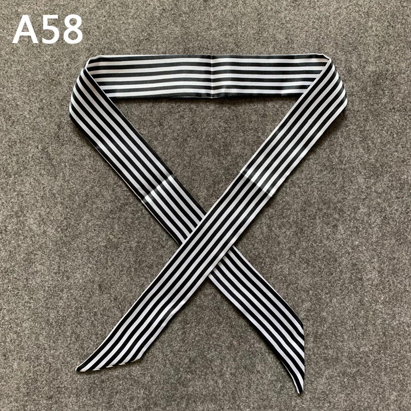 

2020 New Skinny Scarves Handle Bag Scarf Brand Silk Scarf For Women Fashion Head Scarf Wraps Bag Decoration Dropshipp