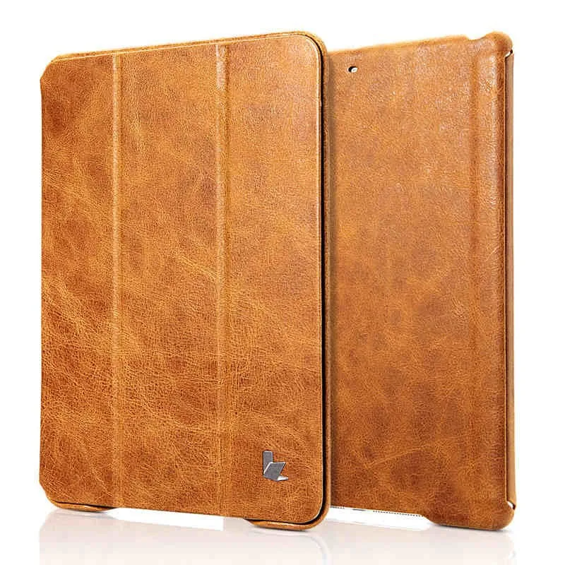 Jisoncase, винтажный смарт-чехол для планшета, для iPad 9,7, натуральная кожа, флип-Чехлы, магнит, новинка, для iPad Air 1 Air 2, 9,7 дюймов