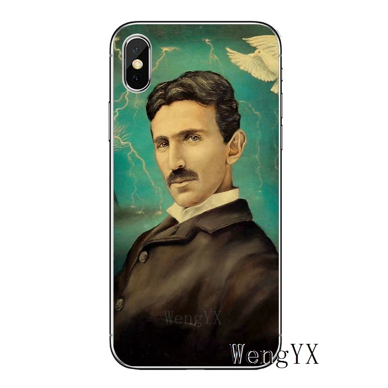 Мягкий чехол для телефона из ТПУ для Apple iPhone 8 7 plus 6s 6 plus X XR XS Max SE 5s 5c 5 4s 4 - Цвет: Nikola-Tesla-A-12