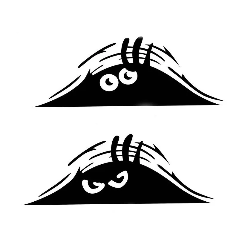 16 видов стилей Забавный автомобильный сигнал черный стикер безопасности