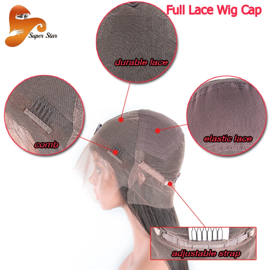 150 плотность Полный Шнурок Человеческих Волос Парики Для Чернокожих Женщин