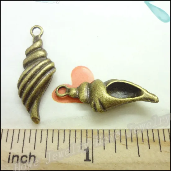 40 шт. подвески оболочки античная бронзовая цинкового сплава в форме браслет