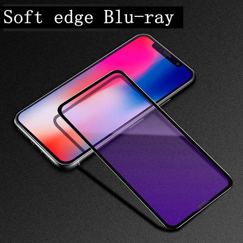 

Xwmaki 3D Full Cover Screen Protector Tempered Glass For Apple iPhone XSmax Xr Xs 11 pro max Blu-ray Large window Soft Edge 2019