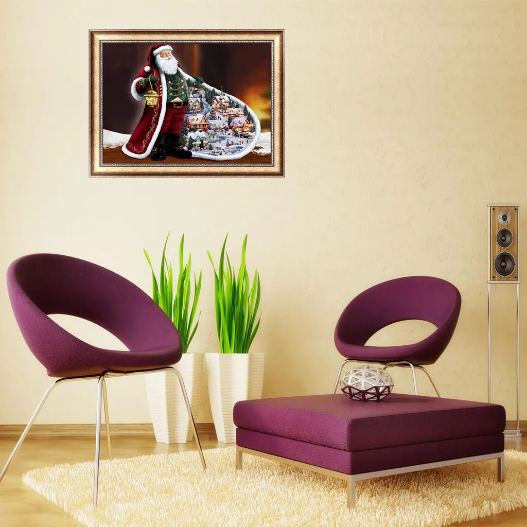 ZhuiStar Горячие 5D DIY новый алмаз вышивка живопись Рождественский подарок город