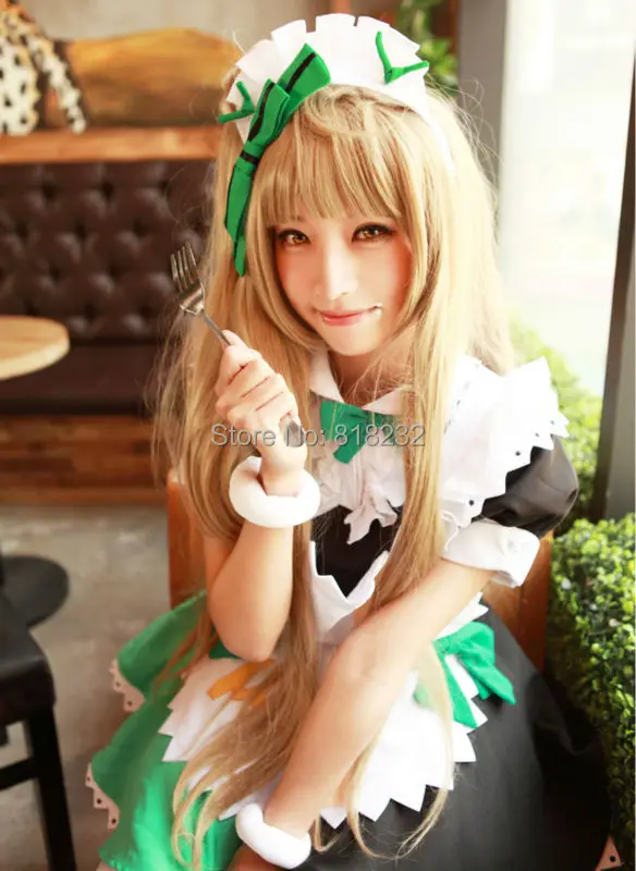 Lovelive! Платье фартук для горничной Love Live Minami Kotori Униформа костюмы костюмированной