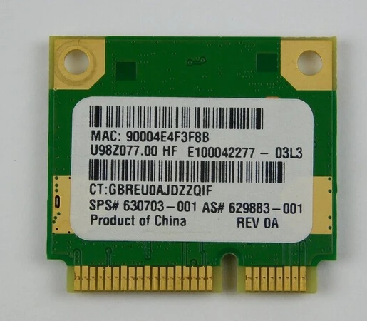 Для HP G4 серии 1104dx ноутбука Беспроводной Wi-Fi карты 629883-001 P/n: 630703-001 | Компьютеры и