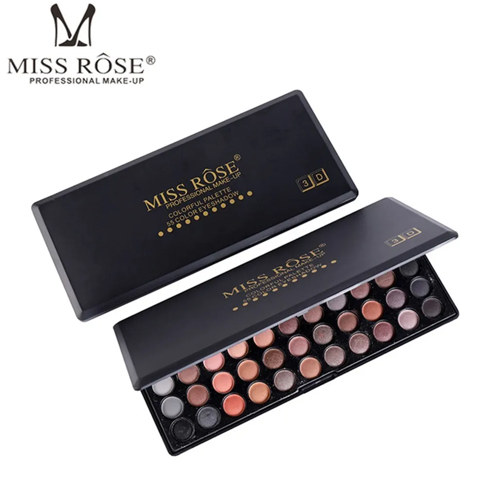 MISS ROSE 55 оттенков тени для век палитра макияжа стойкие мерцающие матовые