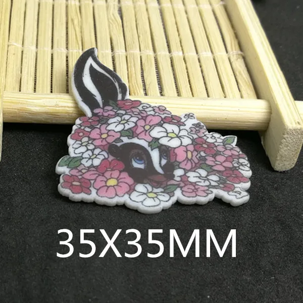 Бесплатная доставка 25 шт./партия 35*35 мм мультфильм персонаж плоский композитный