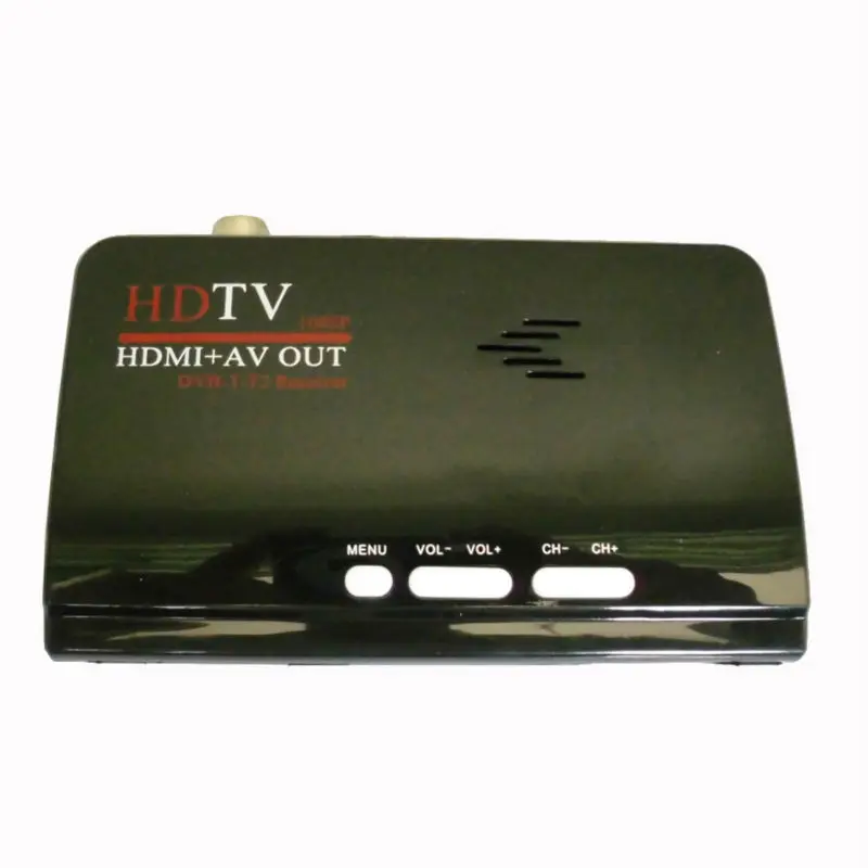 Фото Цифровой наземный HD DVB T T2 протокол TV Box HD AV CVBS внешний ТВ-тюнер приемник с дистанционным управлением для ЖК-монитора №3