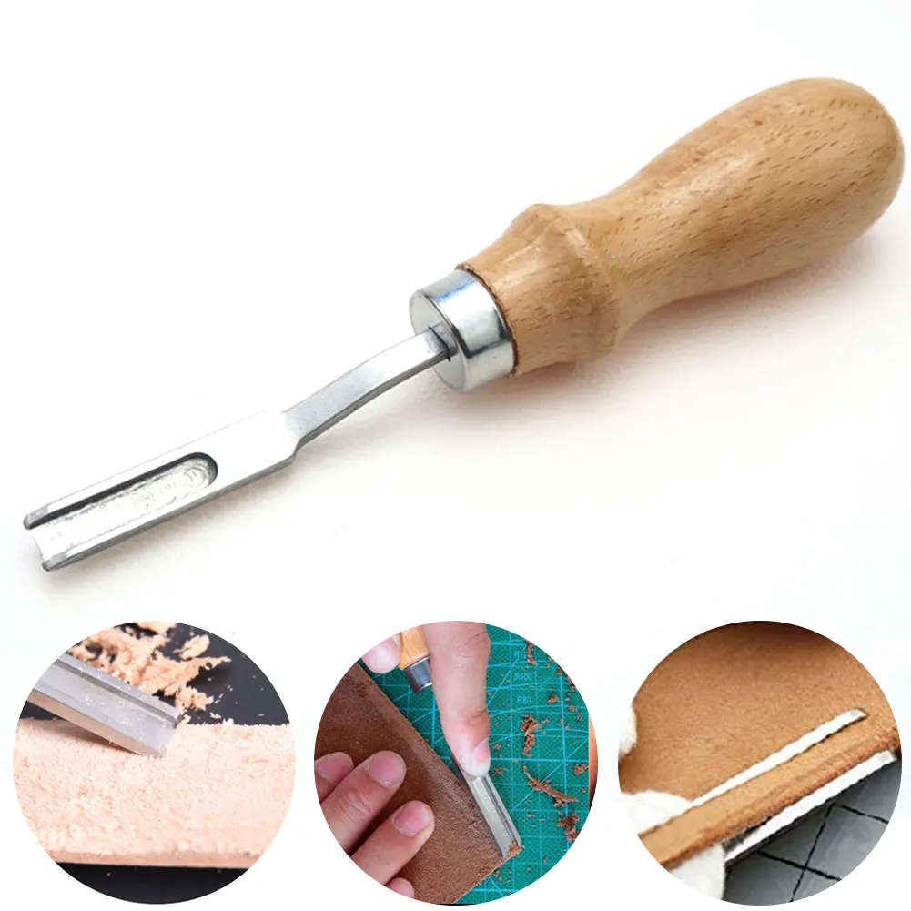 Skiving французский стиль Прочный DIY Обрезка ручной работы кожа резка деревянная