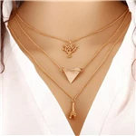 Bijoux Femme Collier Золотой цветной многослойный Блестящий массивный нагрудник Чокеры Колье-чокер для женщин Бохо ювелирные изделия Kolye