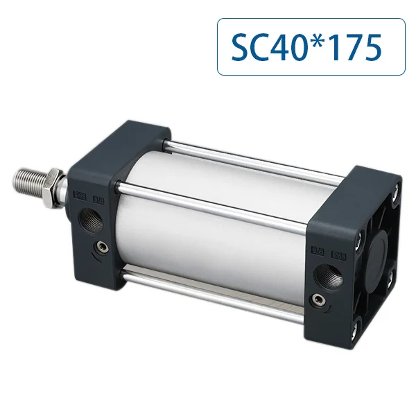 SC40x175 пневматический цилиндр диаметр 40 мм ход 175 однополюсный стандартный