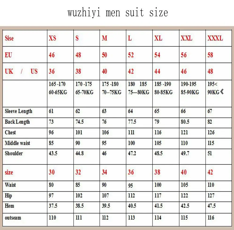 Wuzhiyi 3 шт. мужской свадебный костюм suti мужские костюмы на заказ Свадебный жениха