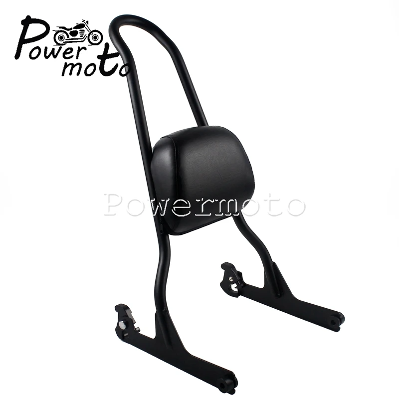Мотоцикл пассажирский Sissy бар спинка Накладка для Harley Softail Fat Boy FLSTF FLSTFB FXST FXSTB FXSTC