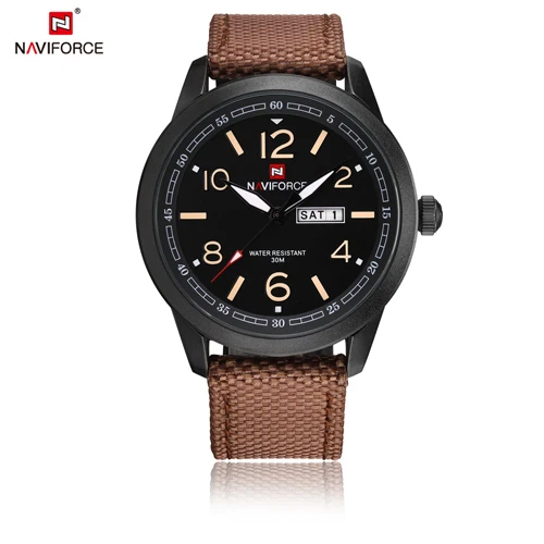 B Y BN NAVIFORCE спортивные мужские часы армейские военные мужские наручные часы с отображением недели модные повседневные походные мужские часы Saat Relogio Masculino - Цвет: B Y BN