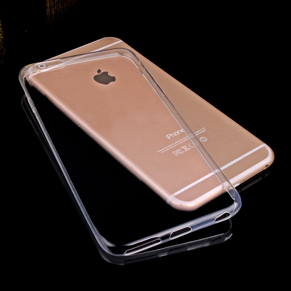 Ultra Thin Silicon Transparent Case For iPhone 8 7 Plus 6 6S Cases Soft TPU Cover 5 5S SE X Phone Capa | Мобильные телефоны и