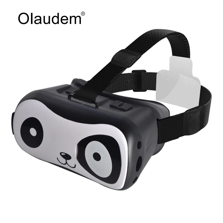VR очки Google Cardboard виртуальной реальности 3D милая панда дизайн для 4 ~ 6 дюймов IOS и