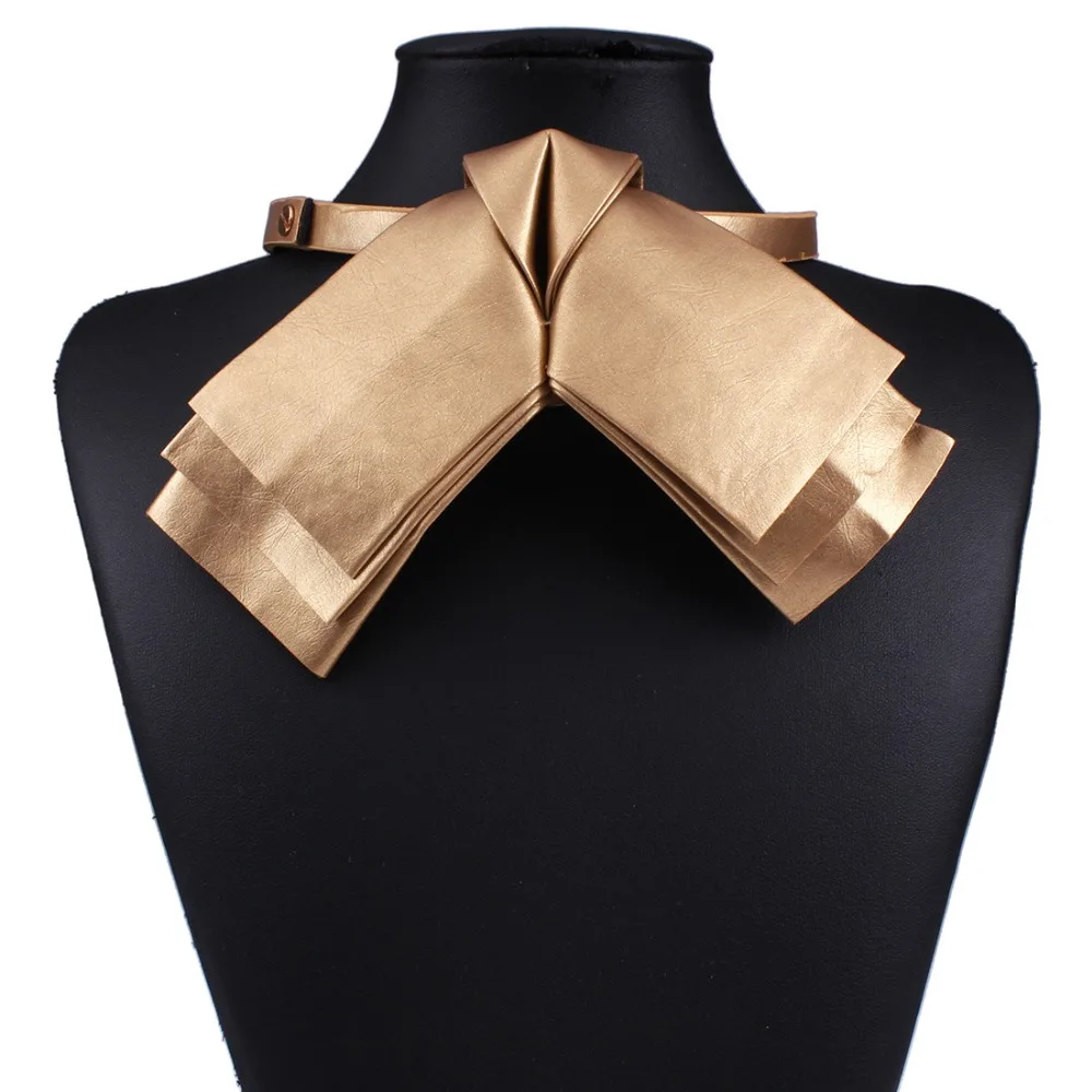 Массивное ожерелье 2018 модные ювелирные изделия кожаный бант в стиле стимпанк