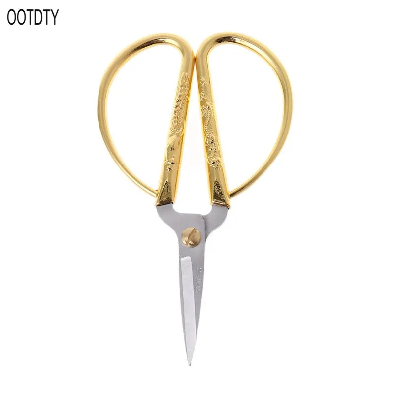 OOTDTY новый золотой дракон феникс фотосессия Свадебные ножницы для дома и офиса