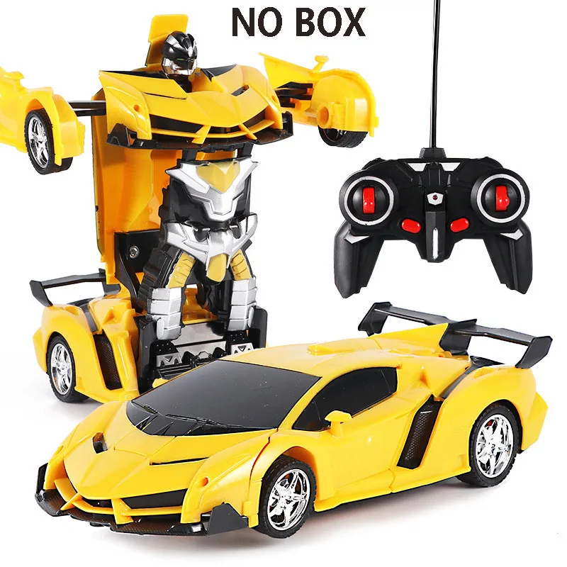 C. No box Трансформатор Rc 2 в 1 Rc автомобиль Вождение спортивные автомобили привод трансформации модели роботов Дистанционное управление автомобиль Rc боевые игрушки подарок - Цвет: C. No box