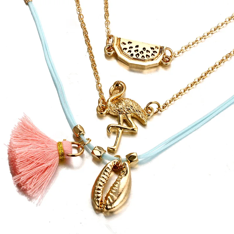 3 шт./компл. винтажные комплекты женских браслетов с подвесками из ракушек