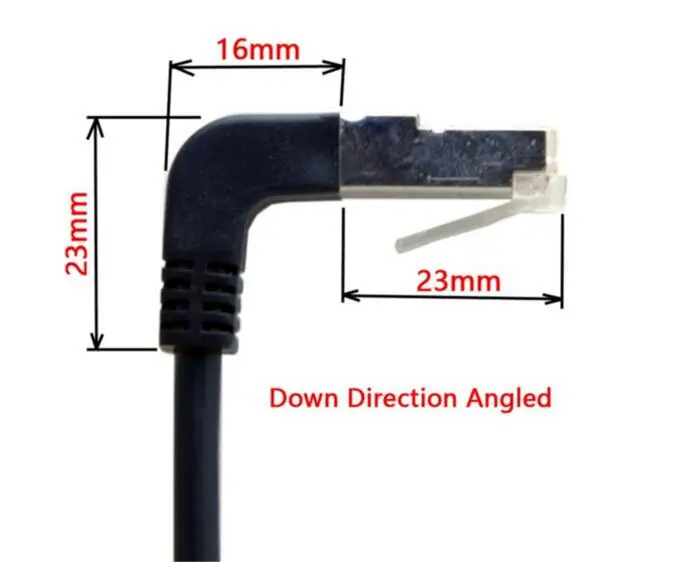 Прямой вверх вниз RJ45 Cat5 8P8C FTP STP UTP Cat 5e Панельное крепление LAN Ethernet сетевой кабель 30