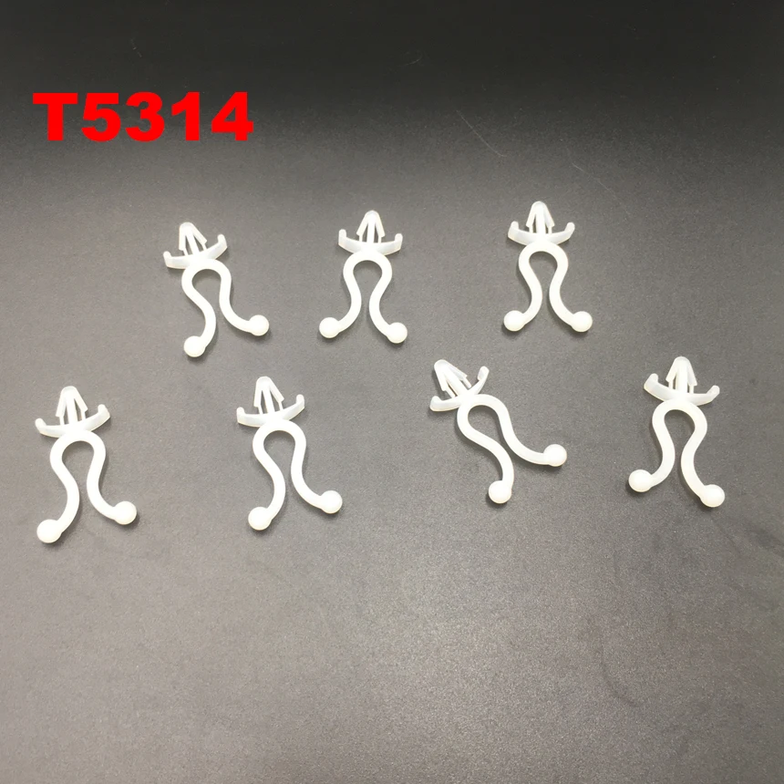 120 шт./лот T5314 53 мм Длина 14 Диаметр Белый пластиковый нейлоновый держатель для