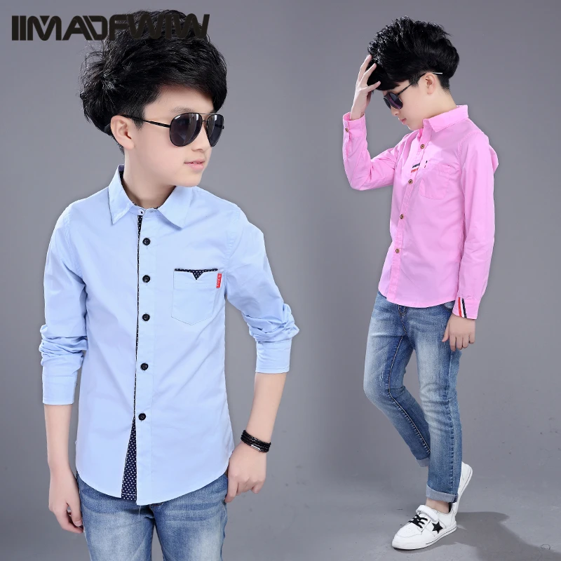 Летняя хлопковая рубашка для мальчиков новинка 2021 Корейская версия модная