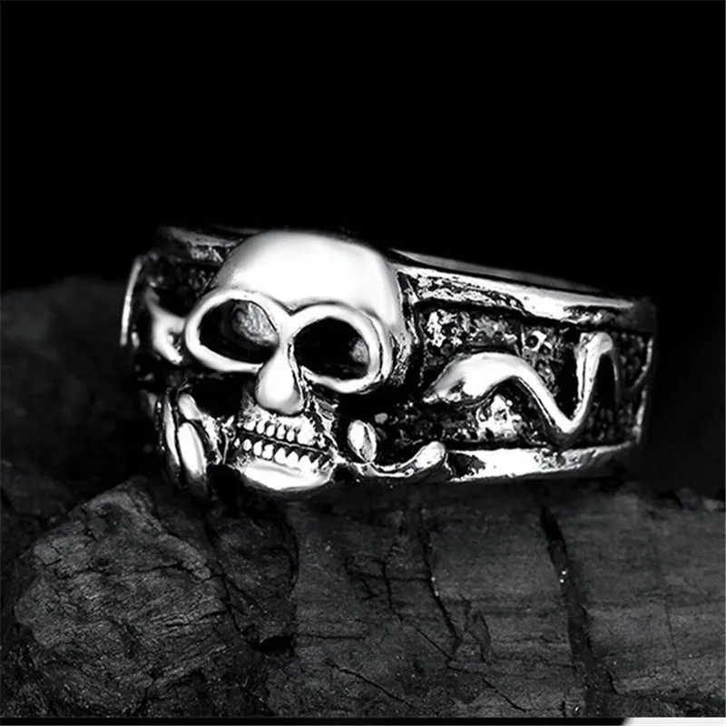 MOREDEAR Винтаж новый дизайн скелет Для мужчин мальчиков серебро Цепи Байкер браслет