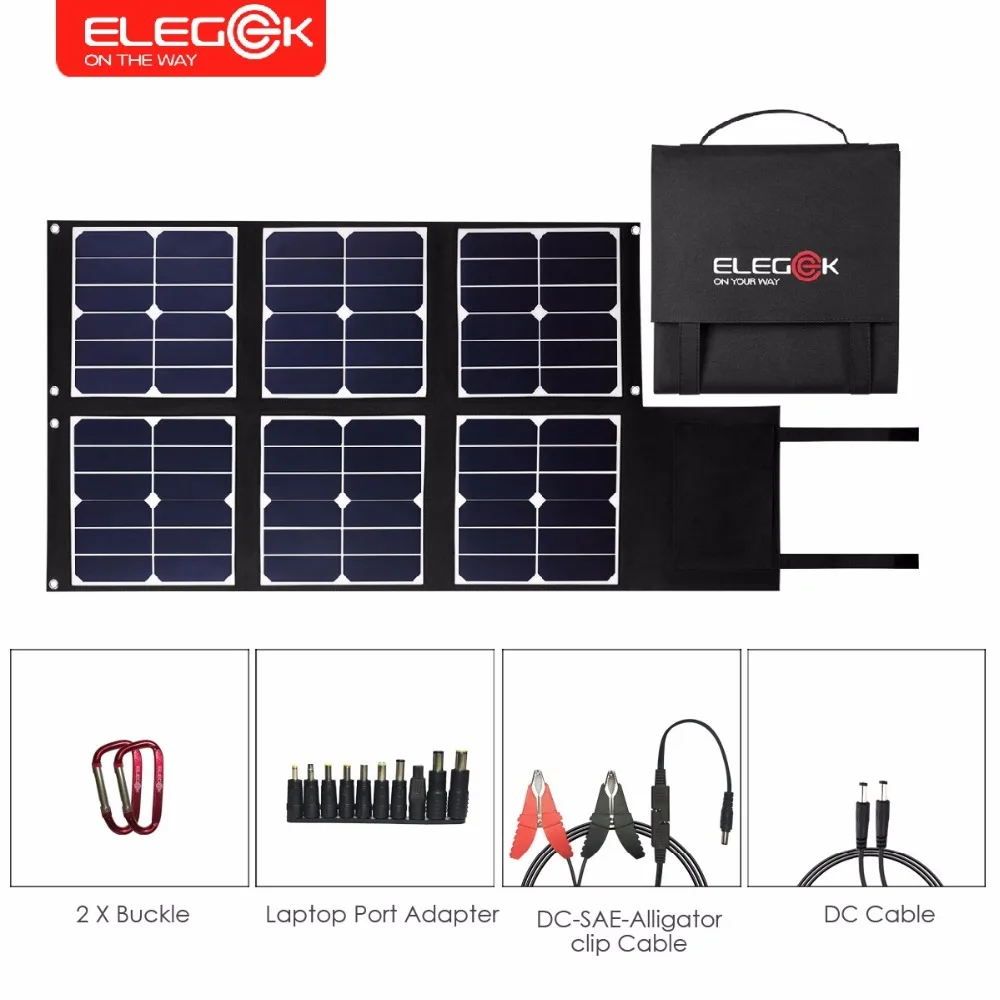Зарядное устройство ELEGEEK на солнечной батарее портативная складная солнечная