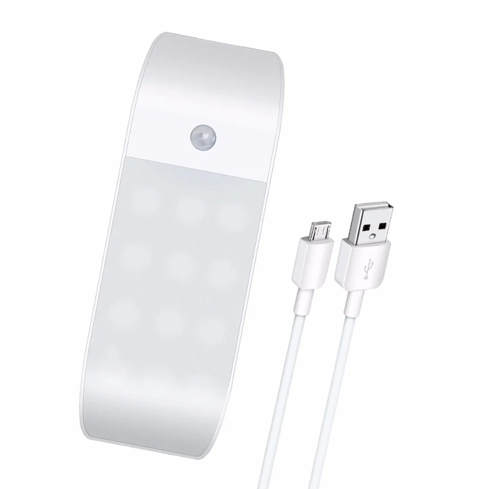 2018 датчик движения Mofweb Перезаряжаемый USB индукционный светодиодный светильник с