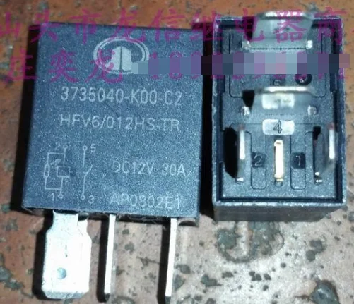 Реле 3735040-K00-C2 HFV6 012HS-TR V6-1A-12V-30A