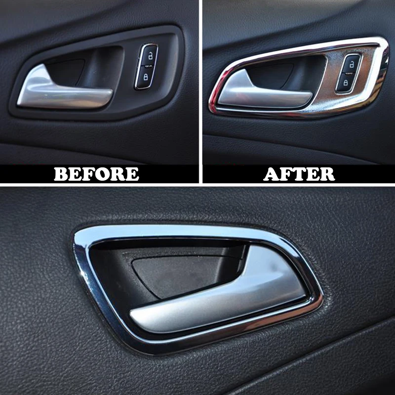 Хромированная внутренняя дверная ручка для Ford Escape Kuga 2013 2014 2015 2016 2017 | Автомобили и