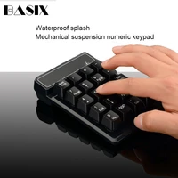 basix wireless keyboard 2 4ghz mini usb numeric keypad 19 keys number pad numpad receiver for windows xp7 8 laptop pc computer