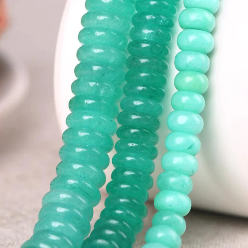 

WEIYU 8 мм/10 мм/12 мм Зеленые каменные бусины плоские бусины Круглые свободные бусины для этнические ювелирные изделия изготовление браслета ож...